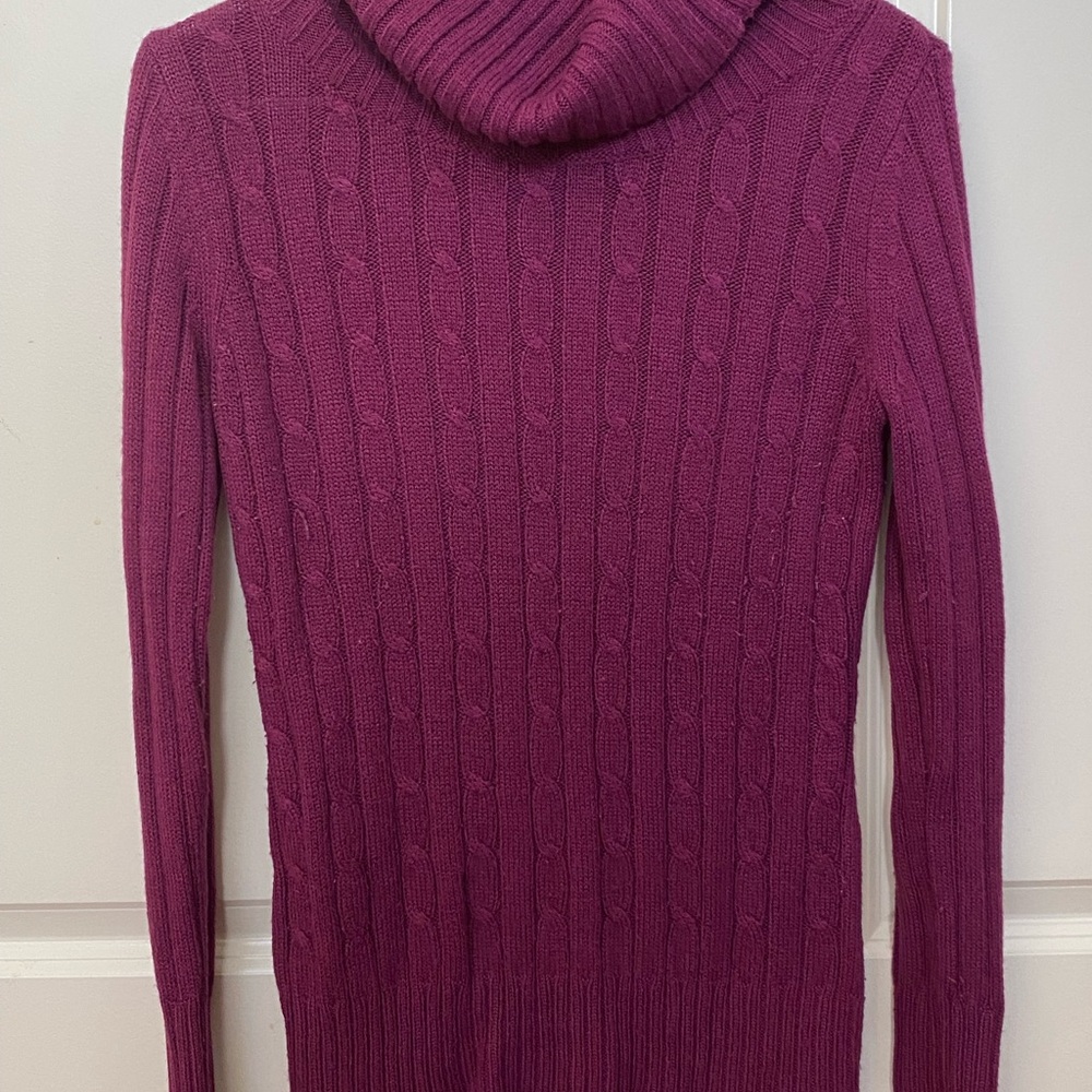 New York & Company Cowl Neck Sweater - Magenta